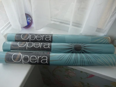 £30 • Buy Arthouse Opera 50's Style Wallpaper 'JAZZ' TEAL X 3 NEW Rolls. Geometric