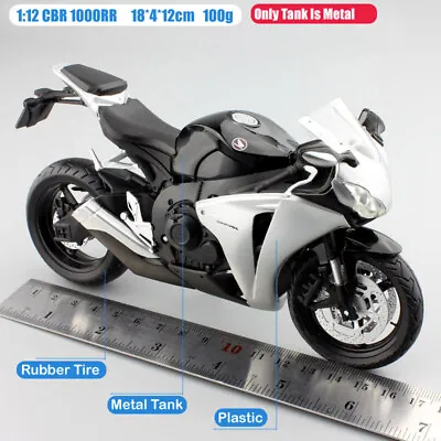 1/12 Scale Honda CBR1000RR Fireblade Motorcycle Diecast Models Bike Toy Automaxx • £26.27