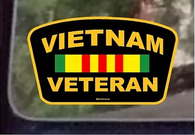 ProSticker 1060 (One) 3.5  X 6   Vietnam Veteran Decal Sticker Service Ribbon • $7.95