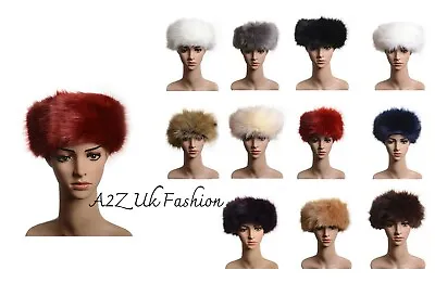 £9.99 • Buy Ladies Winter Ear Muff Warmer Faux Long Fur Russian Cossack New Headband Ski Hat