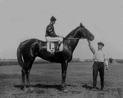 Champion Racehorse MAN O WAR Glossy 8x10 Photo Clarence Kummer Print Horse • $5.49