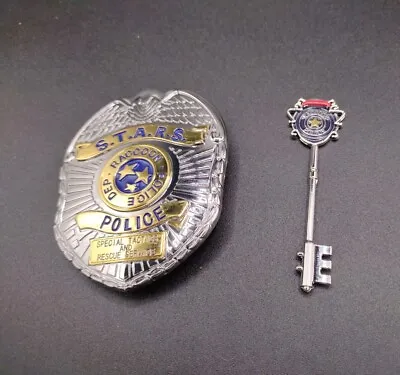 Raccoon Police Department RPD Badge & Key Lot S.T.A.R.S. Resident Evil BIOHAZARD • $74.95