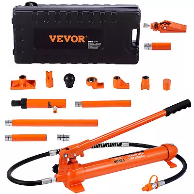 VEVOR 10 Ton Hydraulic Porta Power Jack Air Pump Lift Ram Body Frame Repair Kits • $148.99