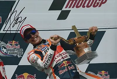 Marc Marquez Hand Signed 12x8 Photo Repsol Honda 2016 MOTOGP World Champion 4. • $123.30