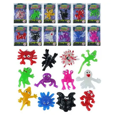 6 Sticky Creatures - 5cm-6cm - Pinata Toy Loot/Party Bag Fillers Wedding/Kids • $3.72