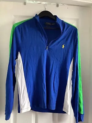 Mens Ralph Lauren 1/4 Zip Long Sleeve Polo • £13