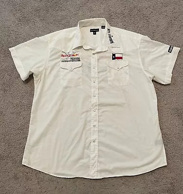 Panhandle Slim X Red Bull 2009 Motocross X Fighters Texas Staff Snap Shirt XXL • $39.99