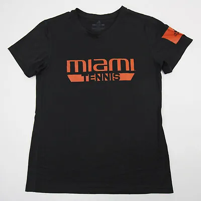 Miami Hurricanes Adidas Creator Short Sleeve Shirt Women's Black/Orange Used • $11.54