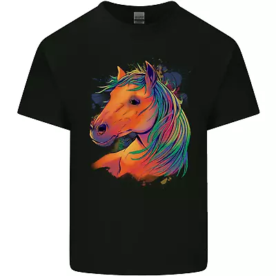 £8.75 • Buy Horse Head Equestrian Mens Cotton T-Shirt Tee Top