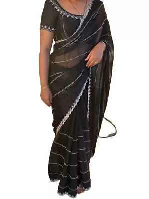  Designer Tradictional Fashion Partywear Wedding Indian JIMMY Choo Sari • $54.99