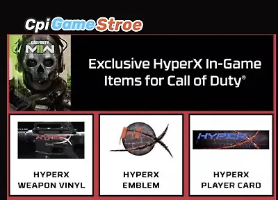 HyperX Bundle MW2 MW3 Vinyl/Emblem/Calling Card Call Of Duty Modern Warfare II 2 • $34.75