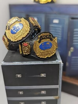 Pair Of WCW WWE Mattel Elite Tag Team Championships Spends Down 2 Pack • $10.25