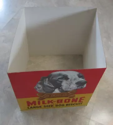 Huge Old Vintage -  MILK BONE DOG BISCUIT -  STORE DISPLAY - Box / Sign • $9.99