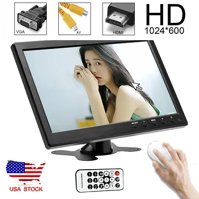 10.1 Inch HD 1080P Screen LCD Monitor Display With HDMI/AV/VGA Input USA STOCK • $70