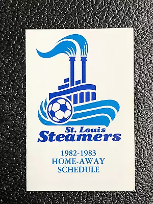 St. Louis Steamers 1982-1983 Pocket Schedule MISL • $2