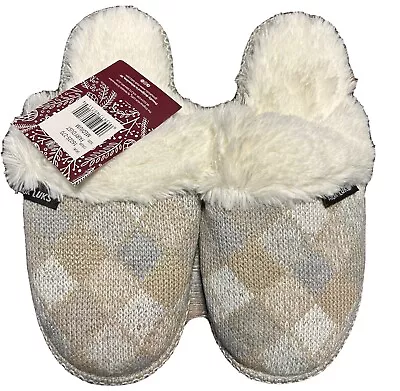 MUK LUKS Women's Frida Scuff Slippers Fairy Dust Medium 7/8 • $19.99