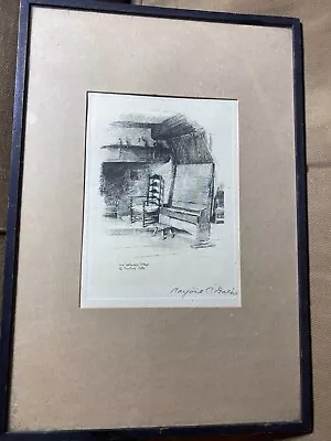 Marjorie Christine Bates (1883 - 1962)  Anne Hathaway Cottage  Lithograph-Framed • $28.50