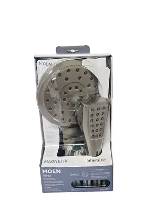 Moen 220C2EPSRN Verso 8-Spray Patterns 7  Wall Mount Dual Shower Heads  Nickel  • $79.99