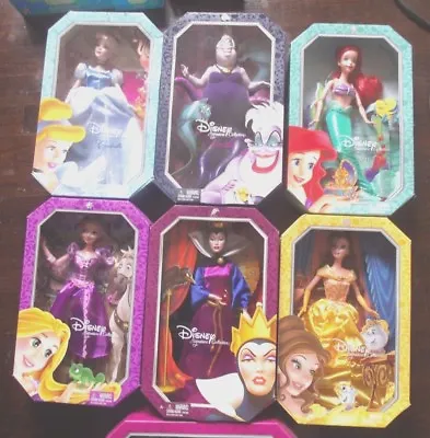 Lot Of 5 Disney Dolls Signature Belle - Ariel - Cinderella - Evil Queen -Ursula • $806.43