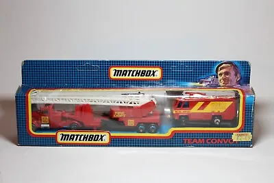 Matchbox Team Convoy TC1 Peterbilt Fire Set • $34.80