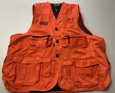 $30 • Buy Primos Gun Hunter Fishing Vest With Pockets Blaze Orange Mens XXXL Hunting 3XL