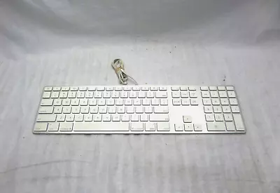 Apple A1243 109-Key USB Wired Ultra-Thin Aluminum Keyboard • $35