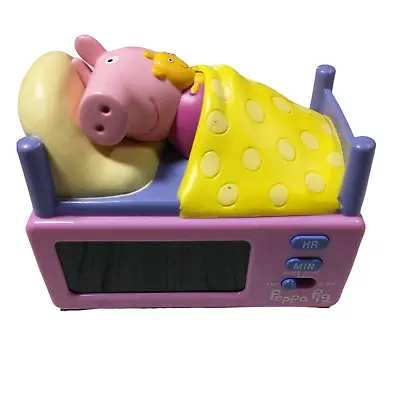 £22.23 • Buy Peppa Pig Digital LCD Pink Alarm Clock With Snooze Button Tested