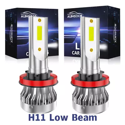 2x H11 H8 LED Headlight Conversion Kits Low Beam Bulbs Super Bright White 6000K • $19.99