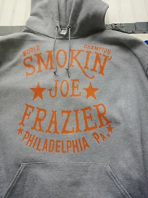 $25.99 • Buy NEW Smokin Joe Frazier Philadelphia City Boxing Hoodie Hooded Sweatshirt GYM BAR