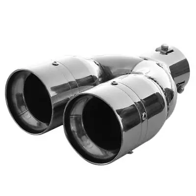 Twin Exhaust Tip Pipe Tail Muffler Chrome For BMW X5 F15 E70 X3 X1 E84 Z3 Z4 • £29.49