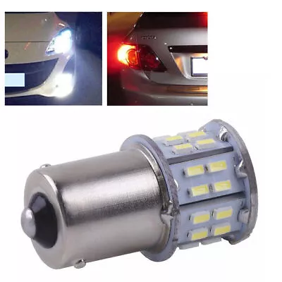 3W 1156 382 Car Turn Signal Taillight 50 SMD LED Bulbs White Light BA15S P21W US • $7.69