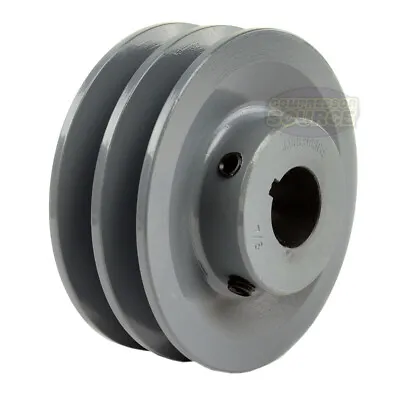 4.25  Dual Groove Belt A Section 4L Pulley With 7/8  Sheave Bushing Cast Iron • $48.95
