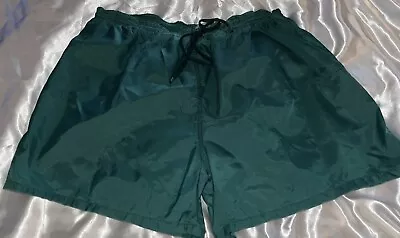 🔥 CYRK  Green Running Soccer Shorts XL D8 Satin Silky Nylon Glanz • $1