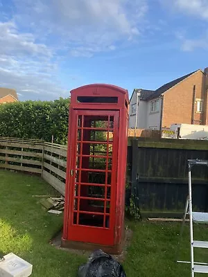 Iconic Tudor Crown K6 Red Telephone Box Kiosk 1936 • £3000