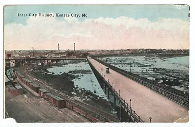 Kansas City Missouri MO Postcard Railroad RR And Viaduct C1910 • $2.70