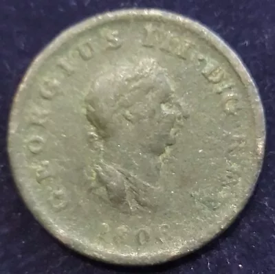 1806 British King George III Half Penny • £0.99