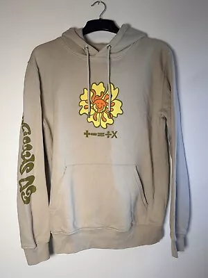 Ed Sheeran Mathematics Tour Hoodie Beige Flower Album - Size Adult Medium • £21.99