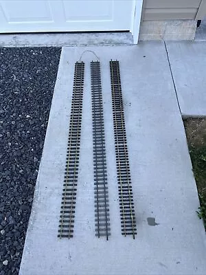 3 Pieces Aristocraft G Scale 5’ Foot 2 Brass Rail Straight Track • $99