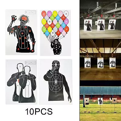 10 Sheets Paper Shooting Target Indoor And Outdoor For Hunting Shooting Game • £10.63