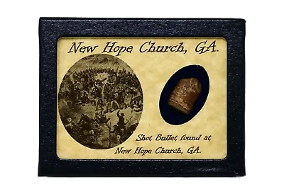 Shot Bullet Relic From New Hope Church Georgia With Display Case And COA • $18.89