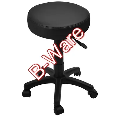 £1 • Buy B-Stock Swivel Stool Adjustable Work Chair Hydraulic Seat  Leather Thick Padding