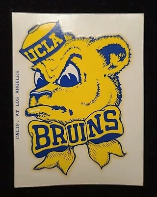 Rare Vintage 1950s UCLA Bruins Bear Mascot Decal Version 2 • $18