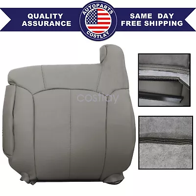 For 1999-2002 Chevy Suburban Tahoe Z71 Driver Leather Back Seat Cover Gray 922 • $48.09