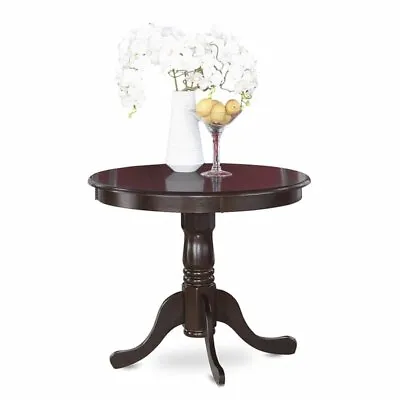 East West Furniture Antique 36  Round Wood Dining Table In Cappuccino • $177.83