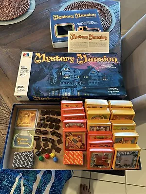 VINTAGE 1984 MYSTERY MANSION Board Game Milton Bradley 100% COMPLETE! • $60