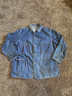 Vintage 70s OshKosh B'gosh Men's XL Denim Sanforized Chore Jacket • $119.99