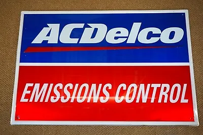 $249.99 • Buy Vintage AC Delco Emission Control Single Sided Metal Sign Dealer Dealership 