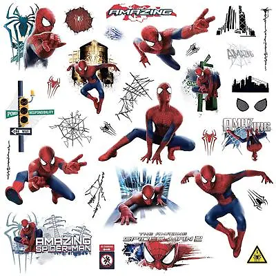 Marvel Superheroes Avengers Wall Decal Amazing Spider-man Peel And Stick Sticker • $11.99