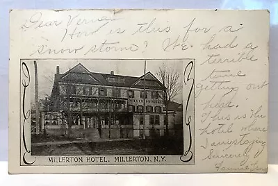 Millerton Hotel Millerton New York 1907 Postcard • $29