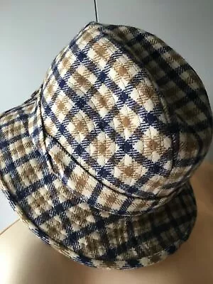 AQUASCUTUM VINTAGE TRILBY/BUCKET HAT SIZE MEDIUM 53cm • £50.01